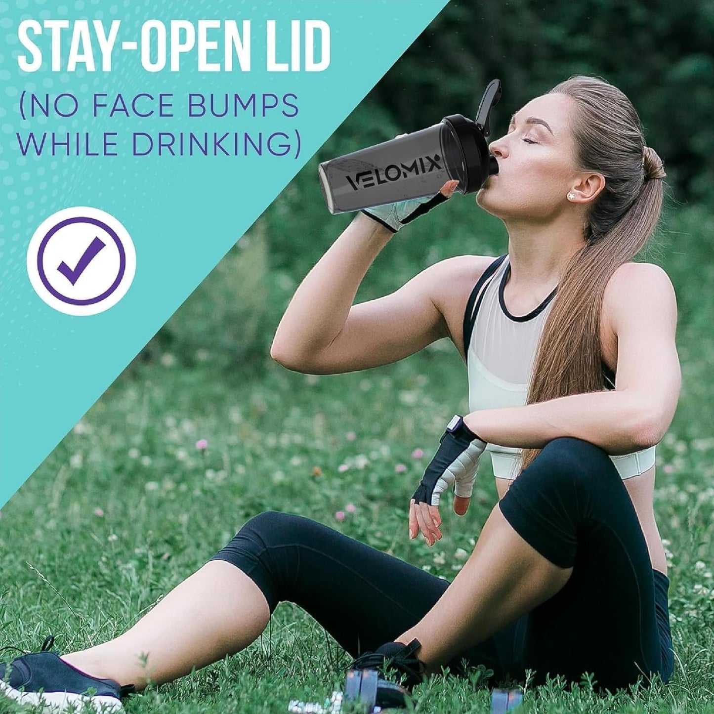 VELOMIX Protein Shaker Bottle 6-Pack (28oz) – Includes 6 Wire Whisks | Leak-Proof Shaker Cups for Protein Shakes & Pre-Workout Drinks | Durable Mixing Bottles for Fitness, Gym, and Smoothies (Dynamic Fuel Series)