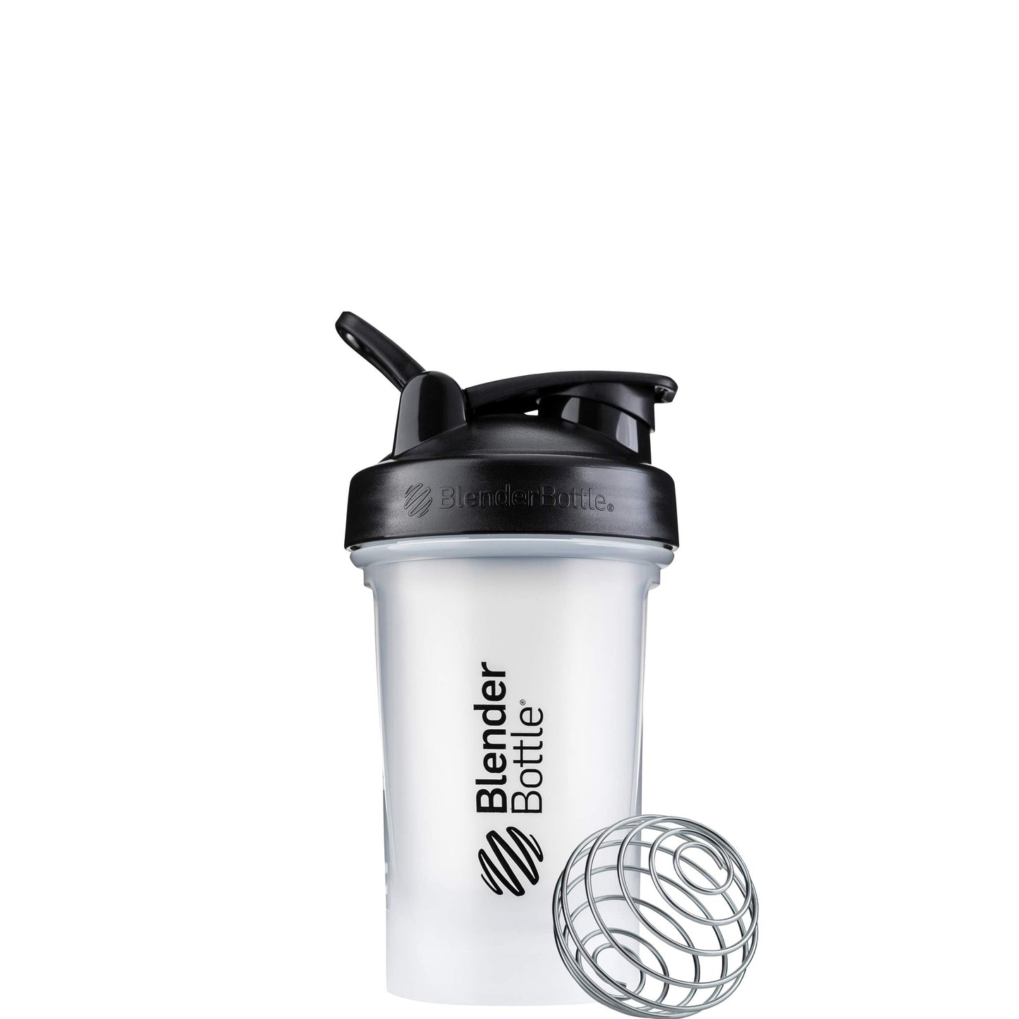 BlenderBottle Classic V2 Shaker Bottle (20 oz, Clear/Black) – Perfect for Protein Shakes, Smoothies & Pre-Workout | Leak-Proof Design with BlenderBall Wire Whisk for Smooth Mixing | BPA-Free, Dishwasher Safe