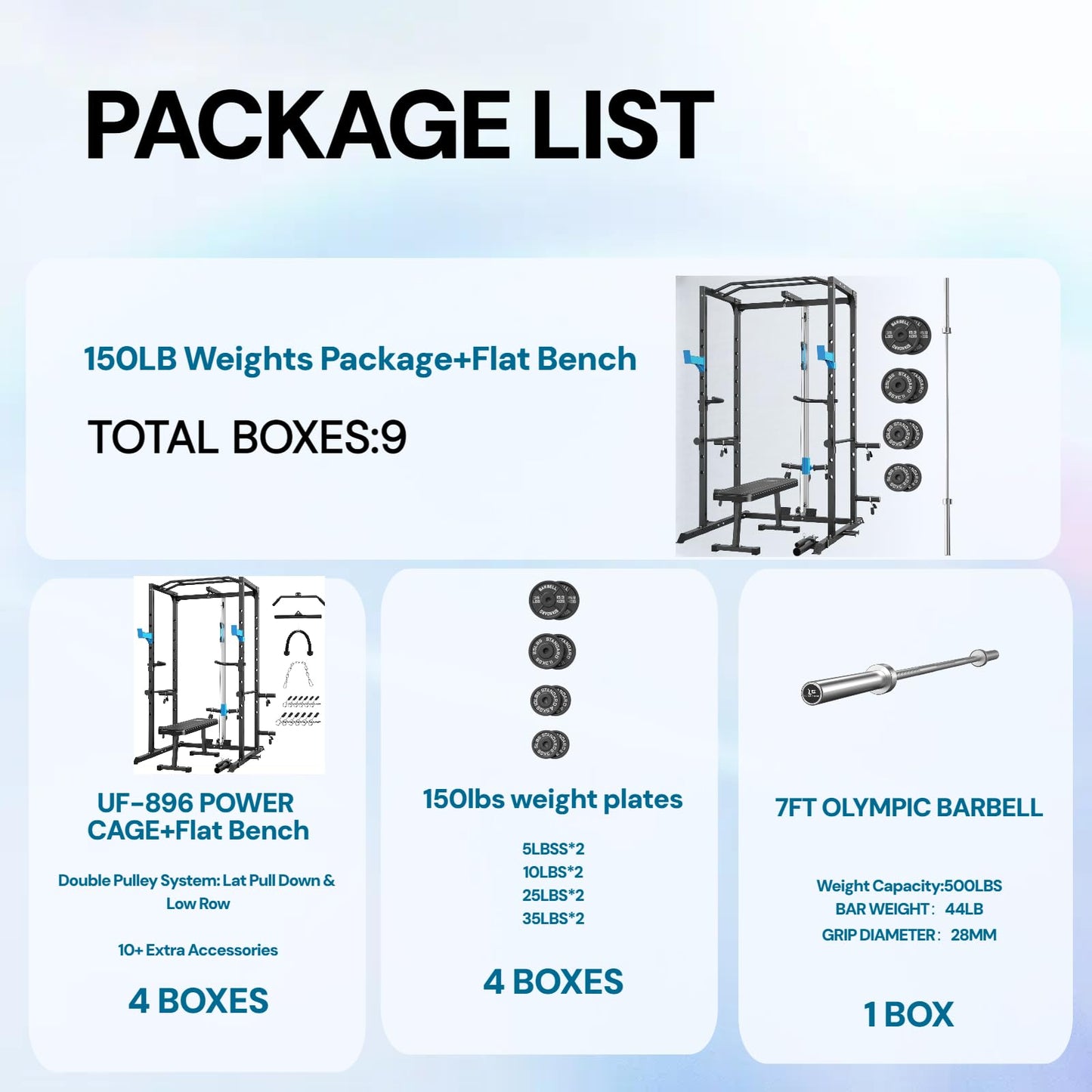 Multi-Functional Power Cage with J-Hooks, Dip Handles, Landmine Attachment, and Optional Cable Pulley System for Home Gym Workouts