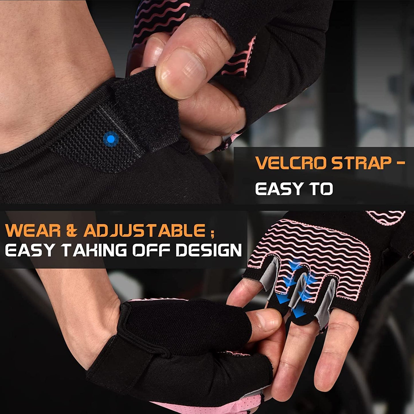 Fingerless Breathable Workout Gloves for Weightlifting, Cycling, and Gym Exercise