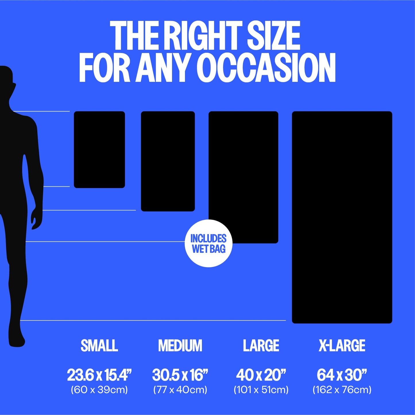 Acteon Microfiber Gym Towels (5 Pack, Midnight Blue) – Quick Dry Silver ION Odor-Free Towels | Super Absorbent & Fast Drying Sweat Towels for Men & Women | Ideal for Workout, Yoga, Running, Beach & Travel – 16x30.5 Inch