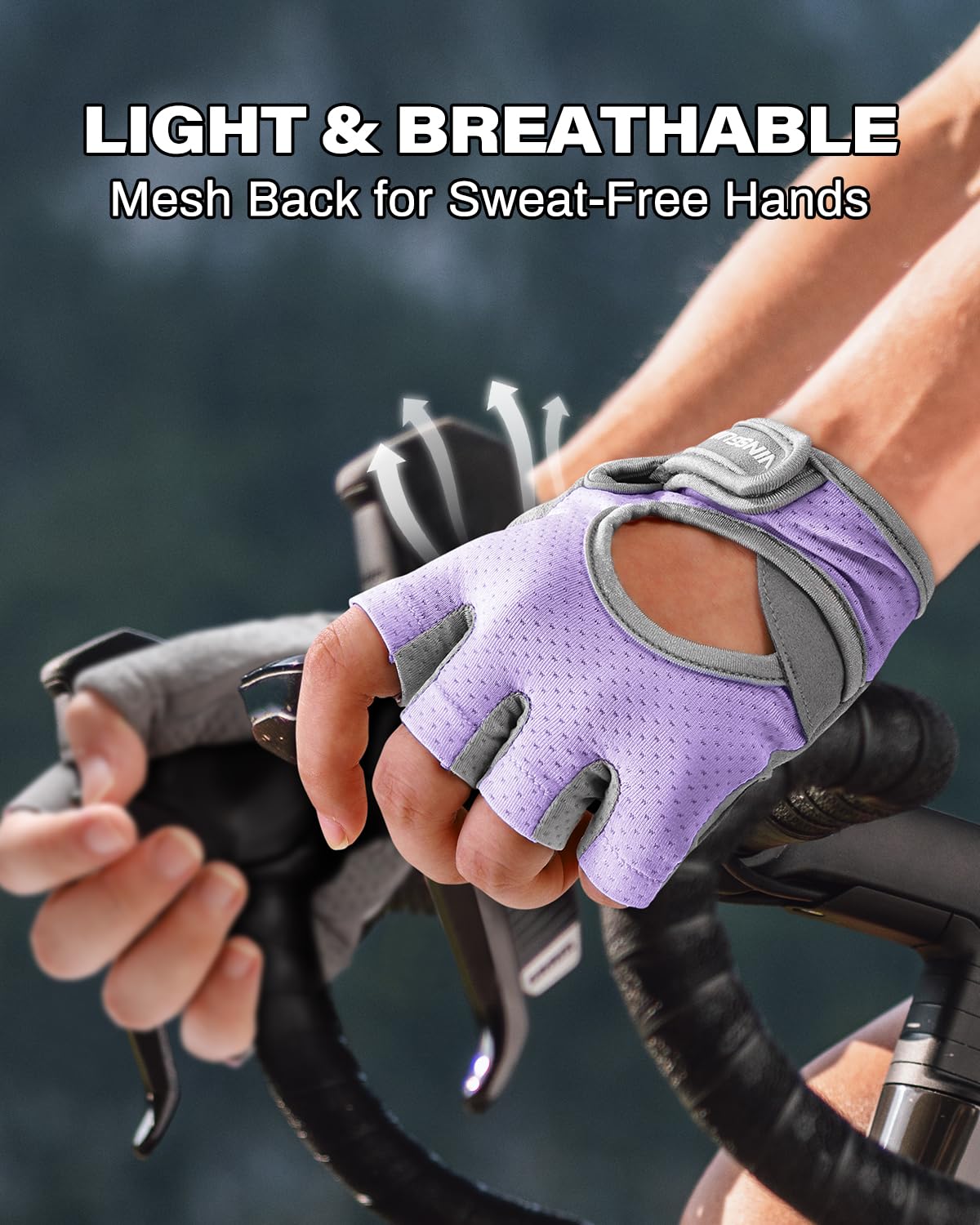 Workout Gloves for Men and Women, Breathable Weight Lifting Gloves with Excellent Grip and Cushion Pads for Gym and Cycling