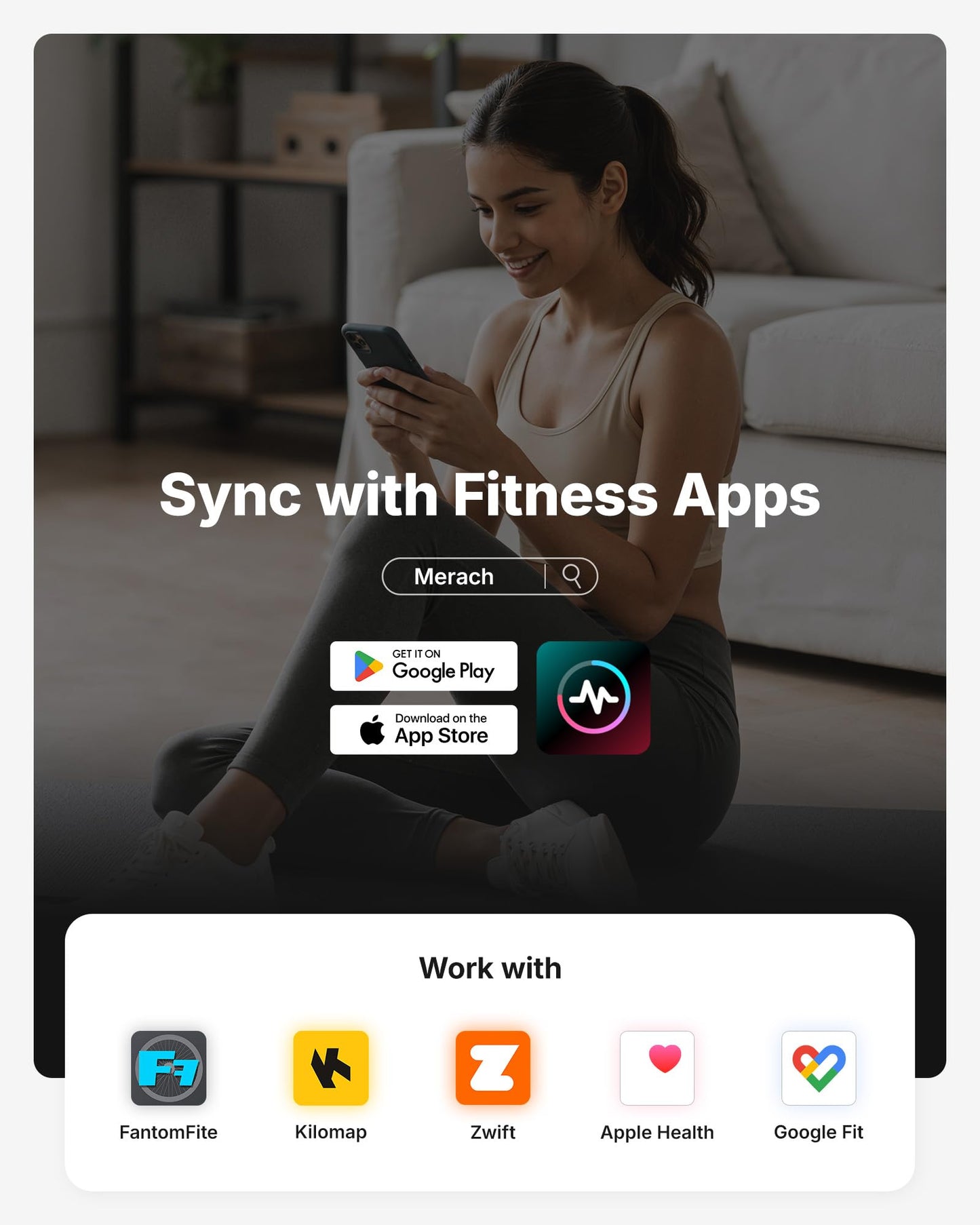 Brake Pad Stationary Exercise Bike, Low Noise Indoor Cycling Bike with 300lbs Weight Capacity, Tablet Mount & App Support