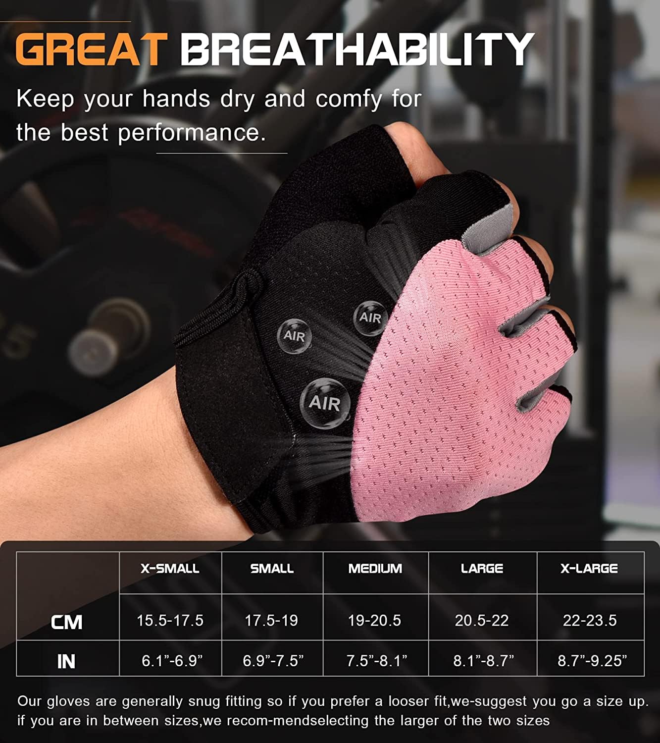 Fingerless Breathable Workout Gloves for Weightlifting, Cycling, and Gym Exercise
