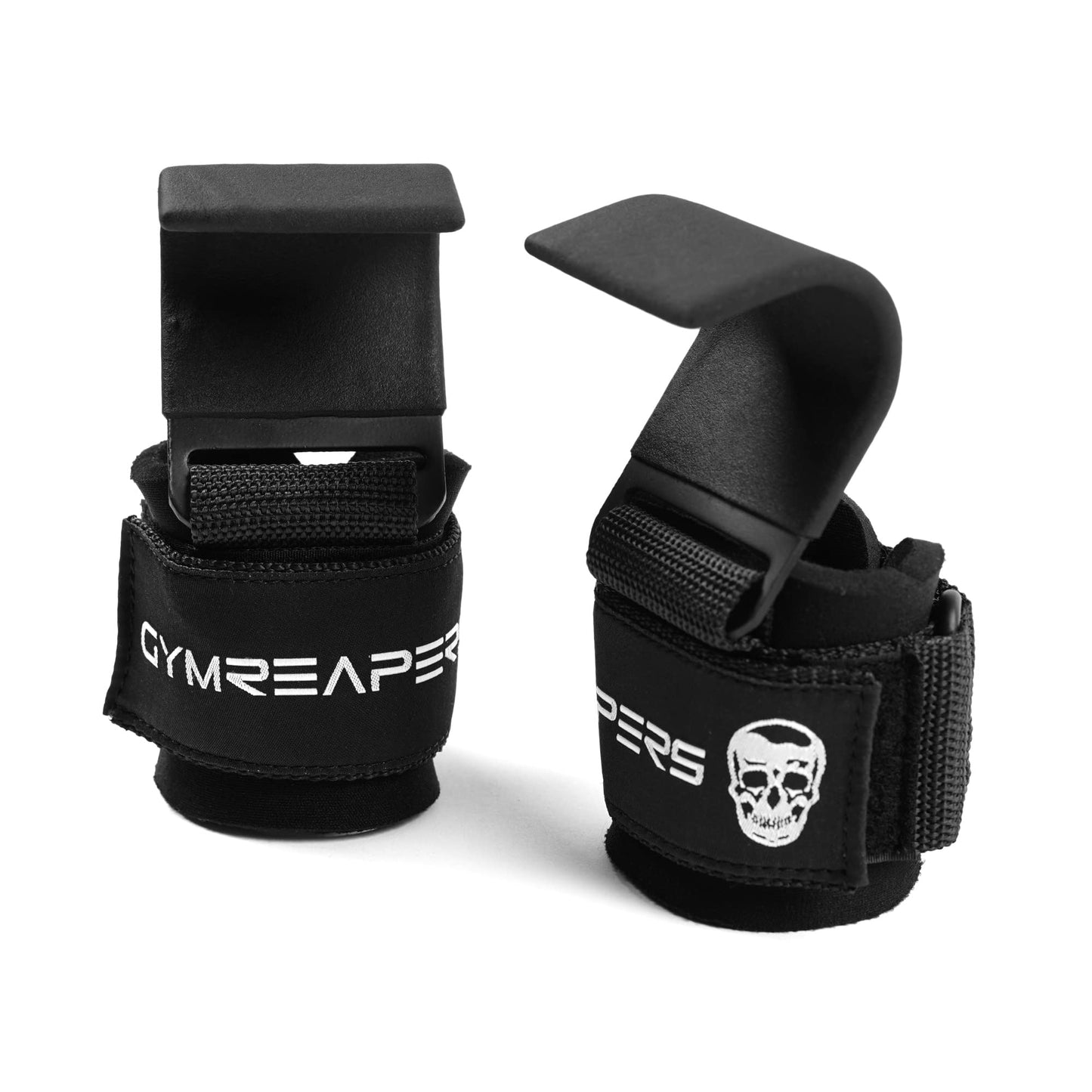 Weight Lifting Hooks Pair, Heavy Duty Power Wrist Straps for Deadlifts, Pull Ups, Shrugs, Hand Grip Support for Men and Women