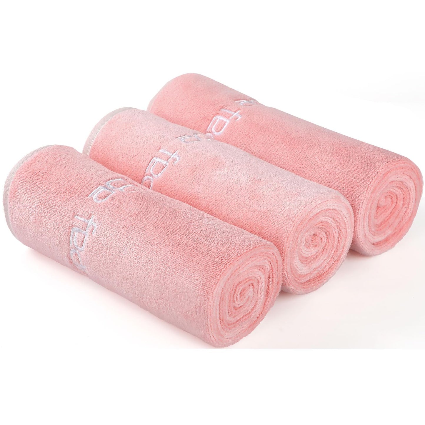 Microfiber Gym Towels (3 Pack, Pink) – Large 15"x31" 380-GSM Super Soft, Quick-Drying Towels for Exercise, Fitness, Sports & Workouts