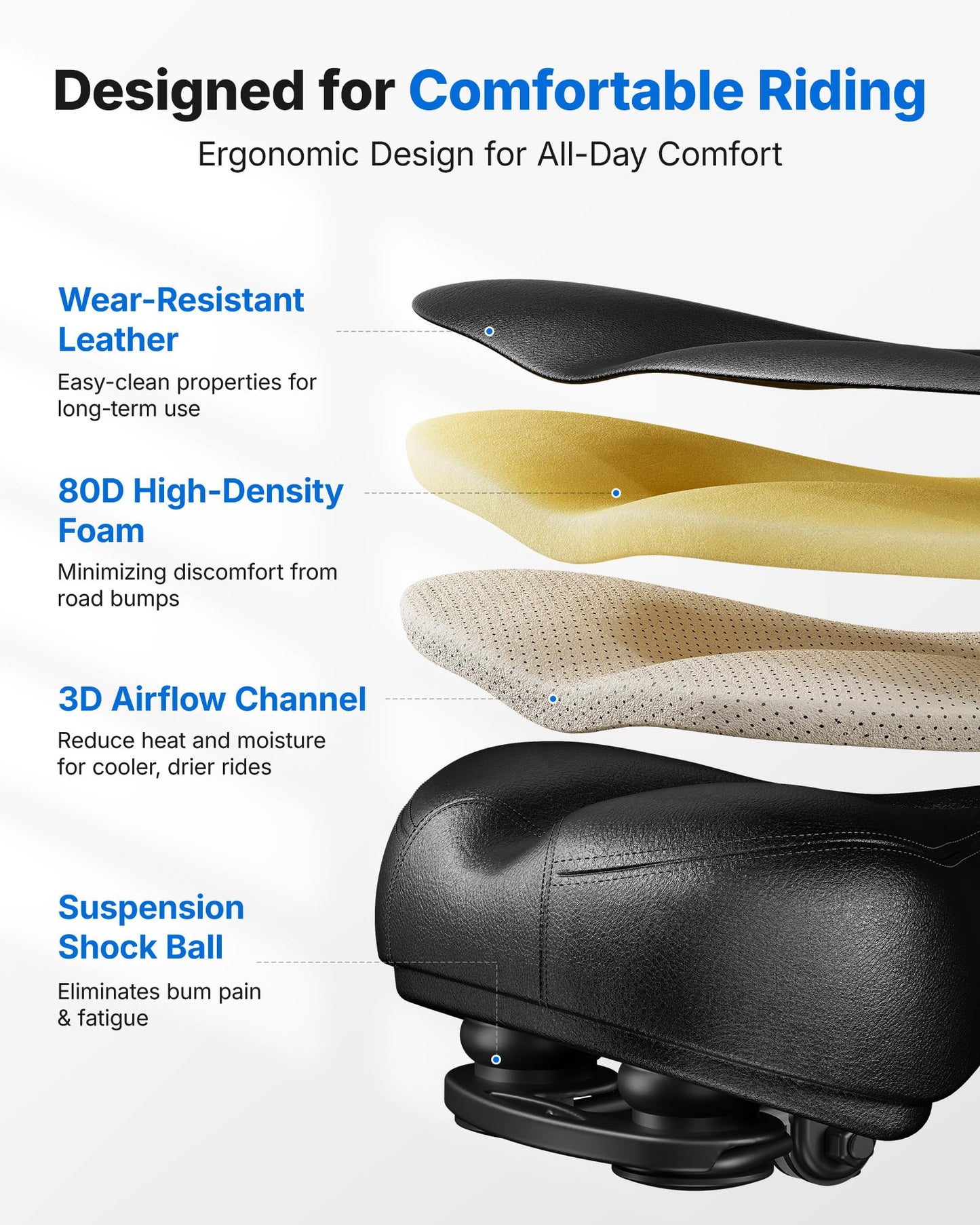 Brake Pad Stationary Exercise Bike, Low Noise Indoor Cycling Bike with 300lbs Capacity, Tablet Mount & App Connectivity