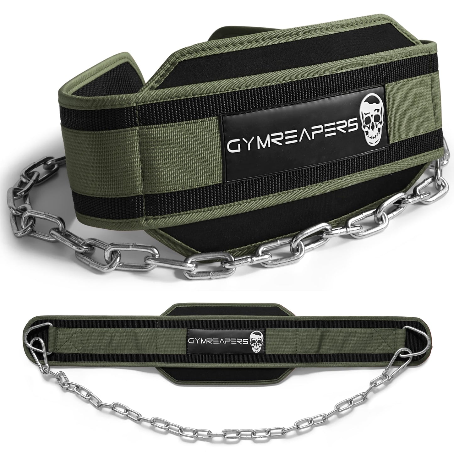 Dip Belt with Heavy Duty Steel Chain for Weightlifting, Pull Ups, and Dips, Adjustable Weight Training Belt