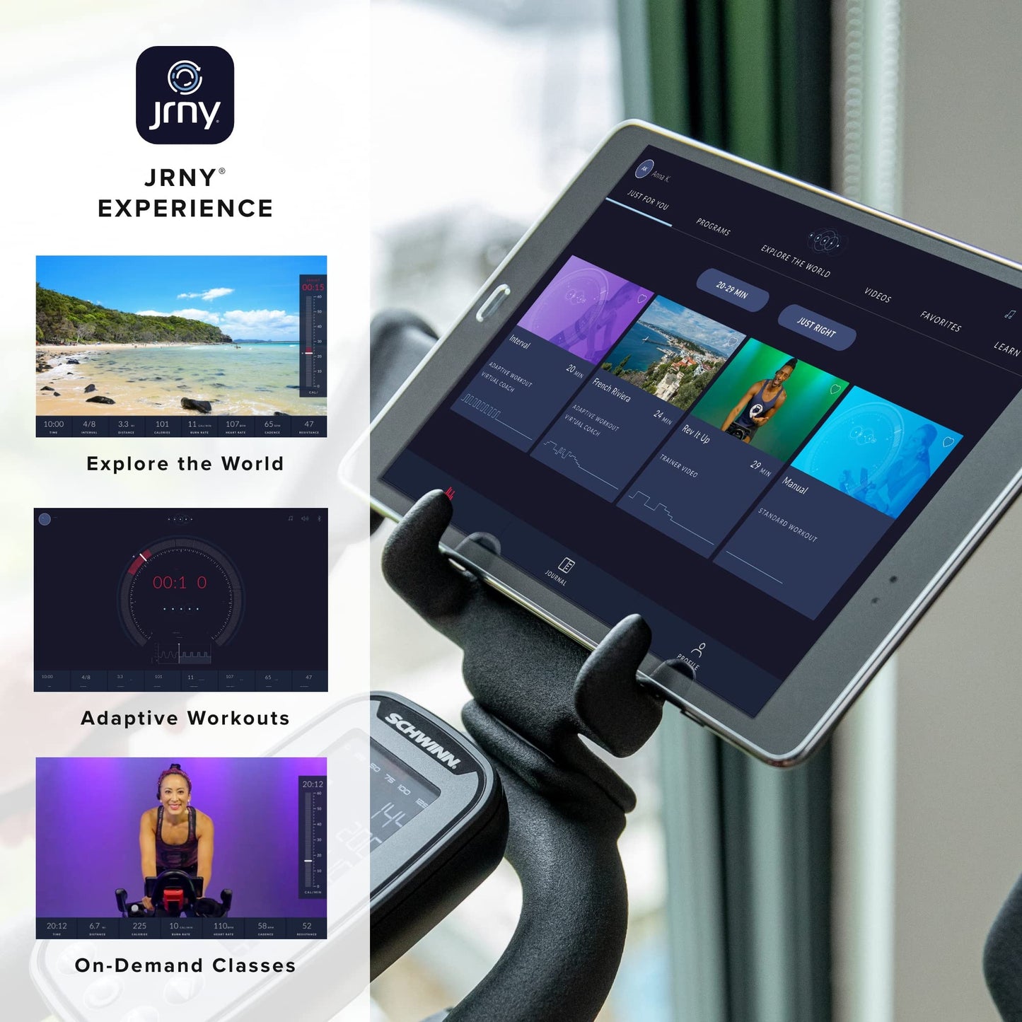 Indoor Cycling Exercise Bike, Adjustable Stationary Bike for Home Cardio Workouts