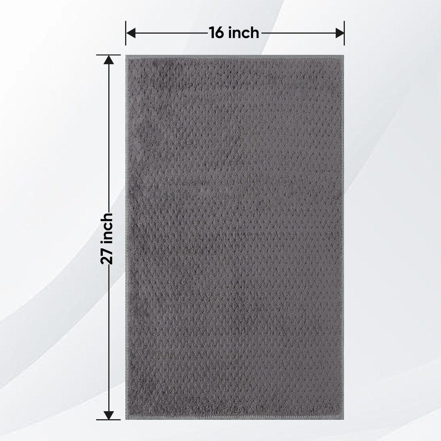 HOMEXCEL Gym Towels (6 Pack, 16x27 Inches) – Ultra Soft & Fast Drying Microfiber Towels for Gym, Yoga, Fitness, Spa, Camping & Hotel Use | Highly Absorbent Hand Towels for Daily Use