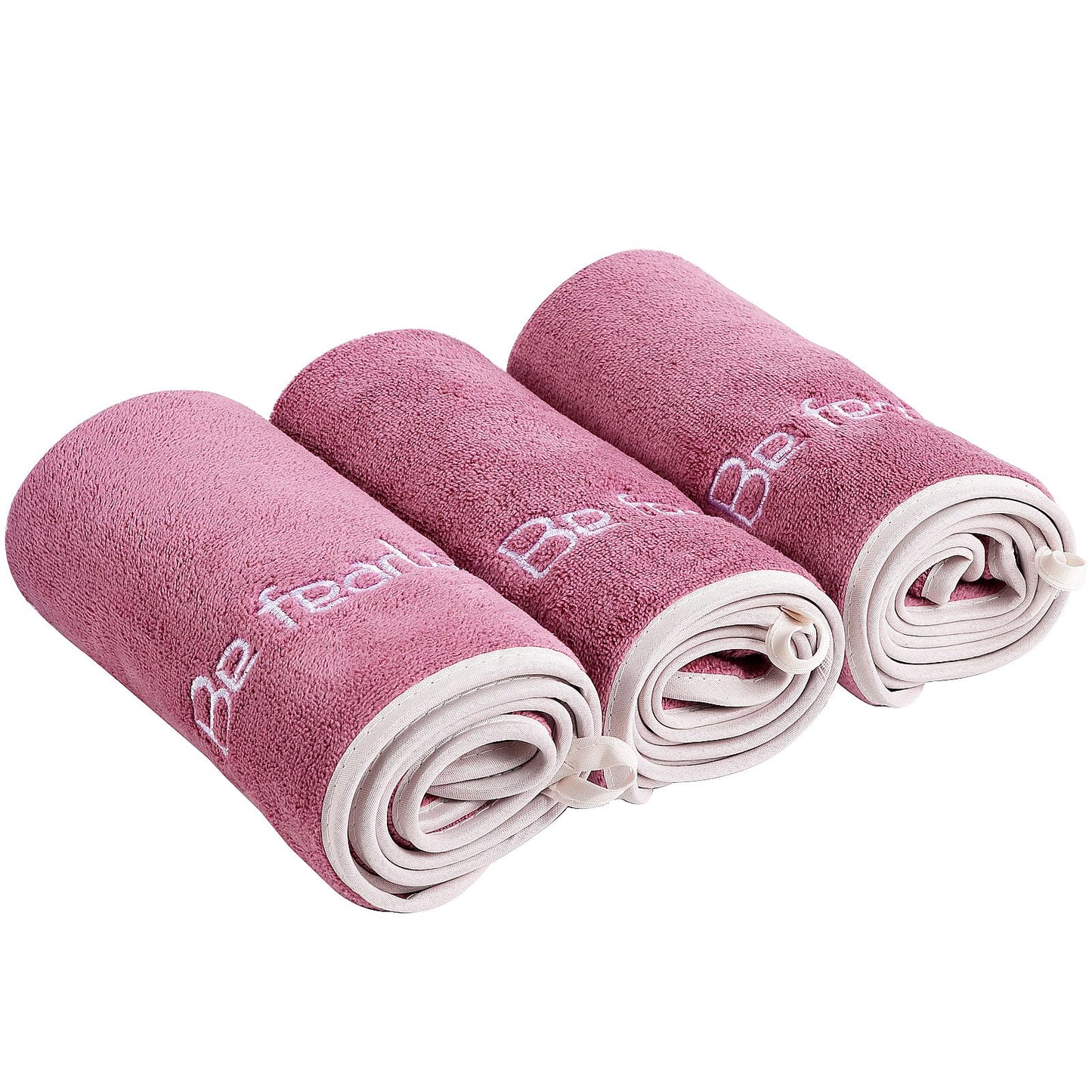 Microfiber Gym Towel Set (3 Pack, Roseo) – Super Soft, Quick-Drying, and Absorbent Towels for Men & Women – Ideal for Fitness, Yoga, Cycling, and Swimming