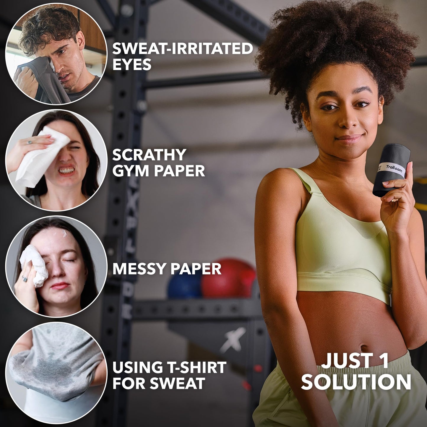 Microfiber Workout Towels (Set of 5, Dark Gray) – Quick Dry, Odor-Free & Highly Absorbent Gym Towels for Men & Women | Ideal for Hot Yoga, Running, Tennis, Exercise, Camping & Sports