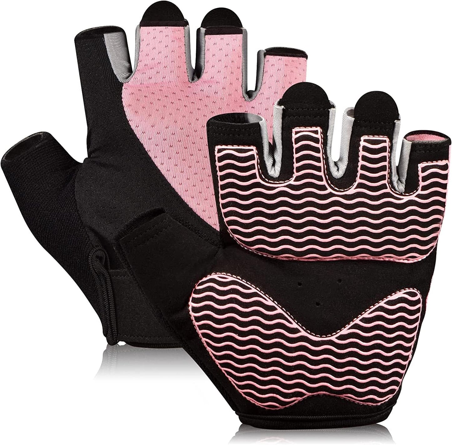 Fingerless Breathable Workout Gloves for Weightlifting, Cycling, and Gym Exercise