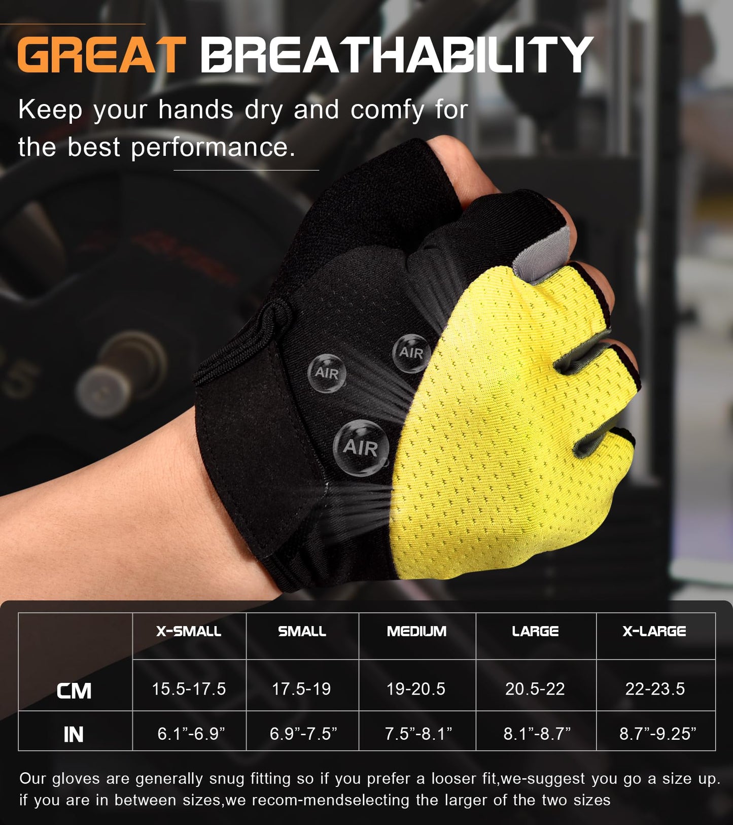 Fingerless Breathable Workout Gloves for Weightlifting, Cycling, and Gym Workouts