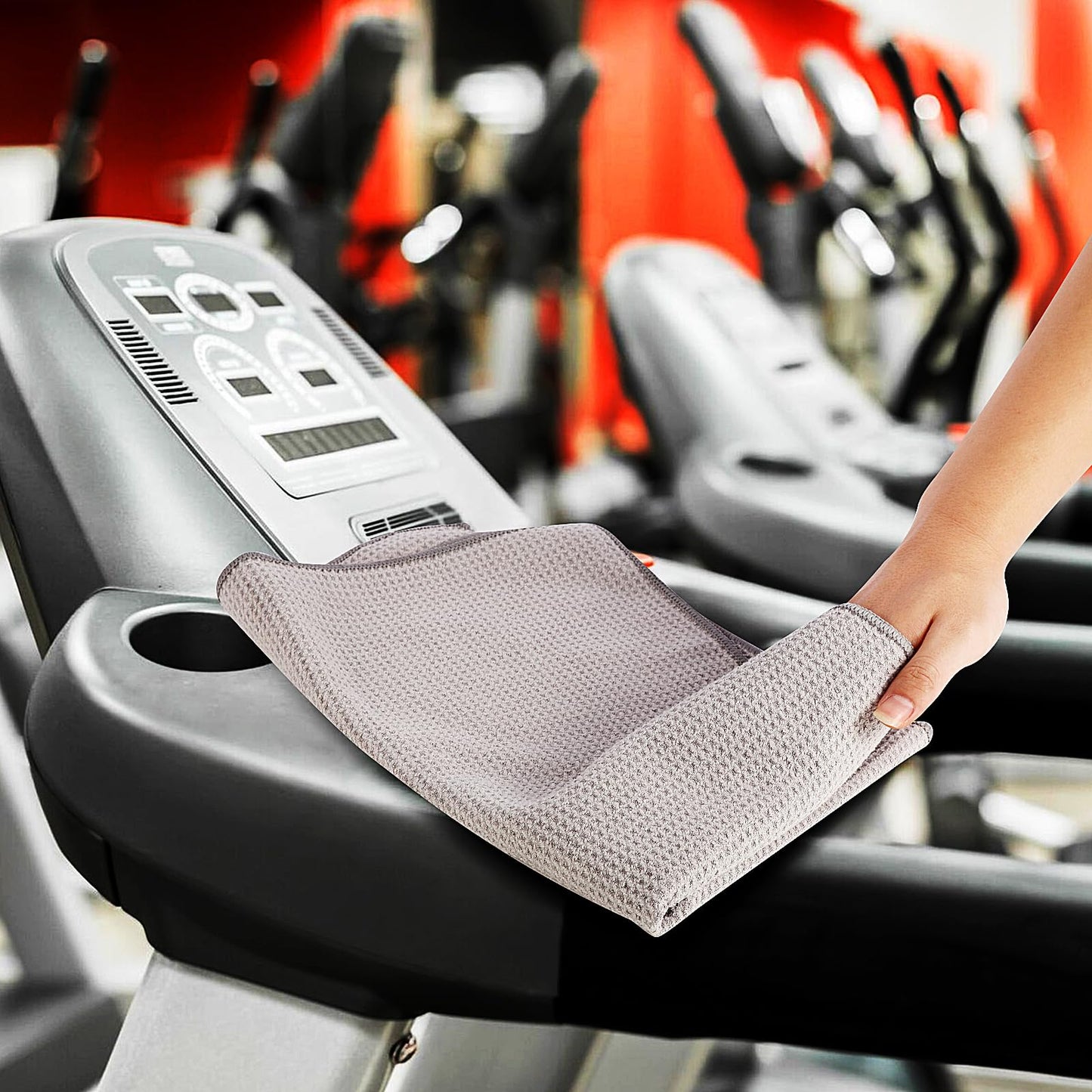 Microfiber Gym Towel Set (3 Pack, Pure Grey) – Super Soft, Quick-Drying, and Highly Absorbent Towels for Men & Women – Perfect for Fitness, Yoga, Cycling, and Swimming