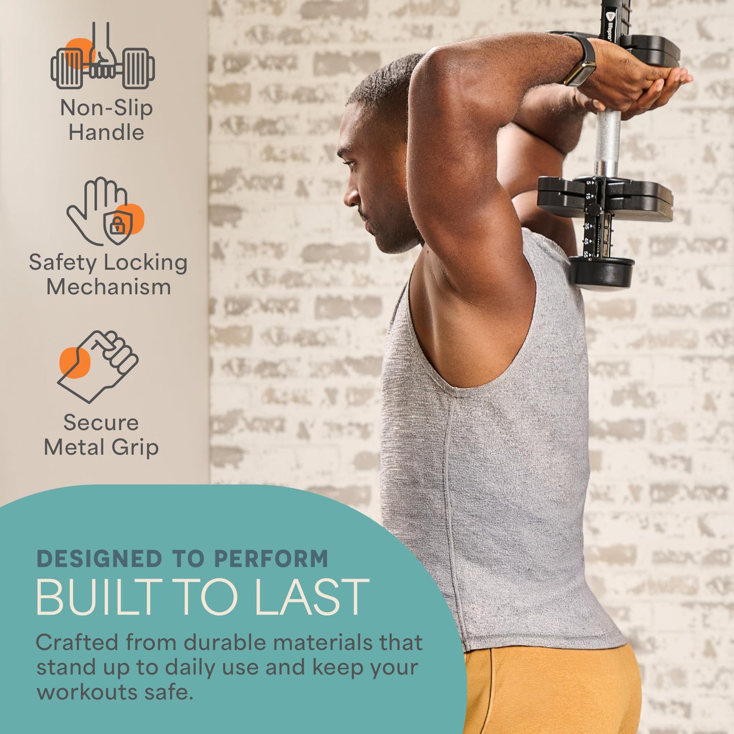 Adjustable 5-in-1 Dumbbell Set 15/25/43/55 lbs with Rack, Quick-Adjust Compact Hand Weights for Home Gym Fitness