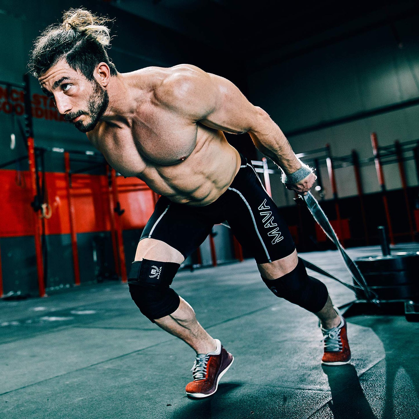 72" Elastic Knee Wrap for Men and Women, Compression Support Strap for Squats, Weightlifting, Cross Training, WODs, and Gym Workouts