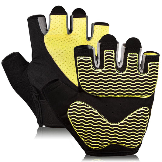 Fingerless Breathable Workout Gloves for Weightlifting, Cycling, and Gym Workouts