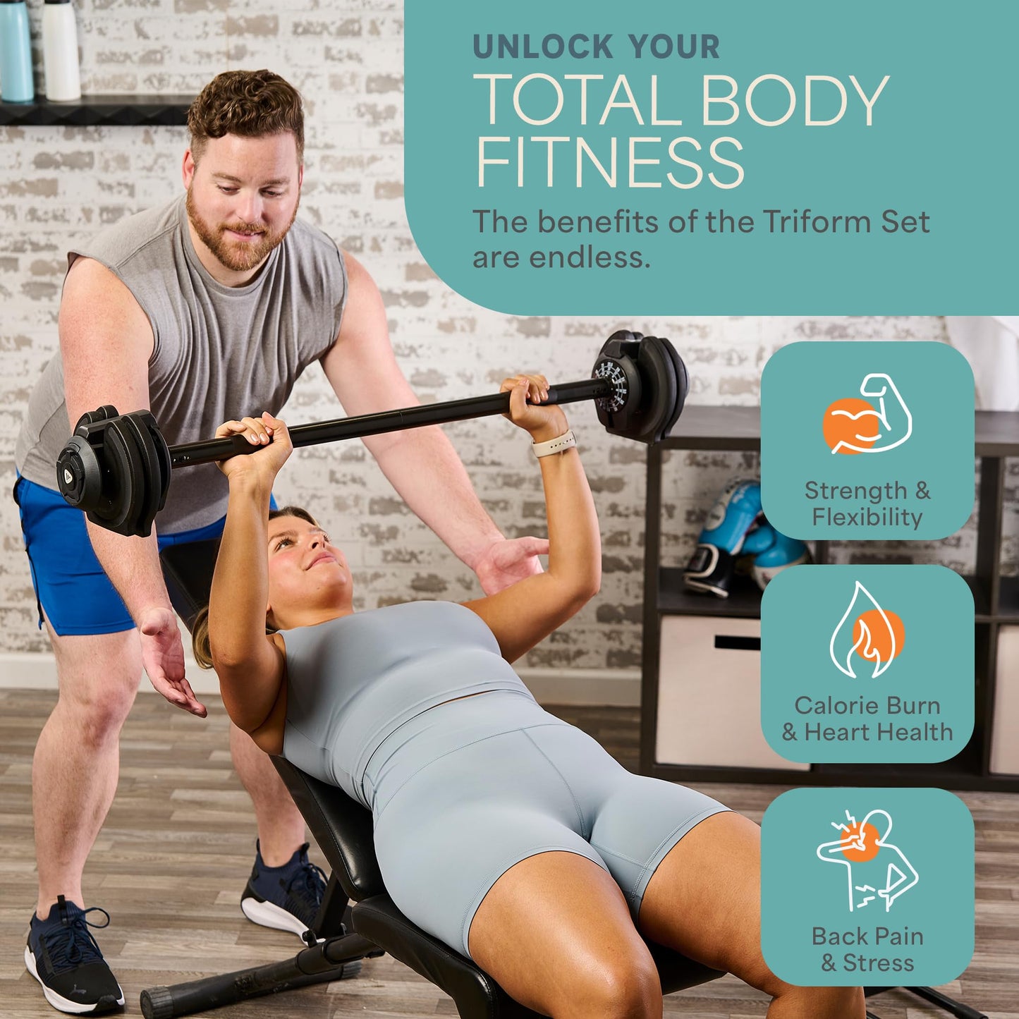 Adjustable 5-in-1 Dumbbell Set 15/25/43/55 lbs with Rack, Quick Adjust Compact Hand Weights for Home Gym Fitness