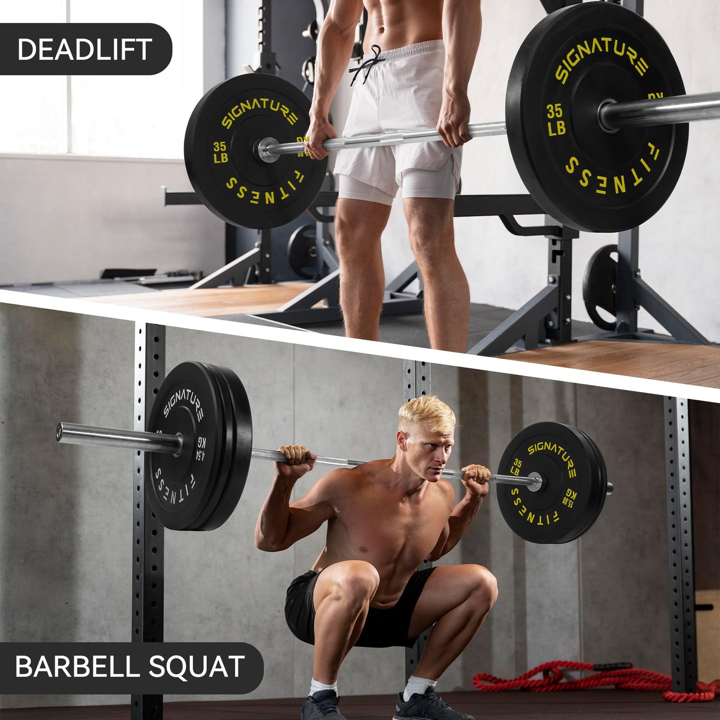 CAP Barbell Rubber Olympic Bumper Plate – Durable Weight Plate for Strength Training and Weightlifting | Multiple Options and Colors