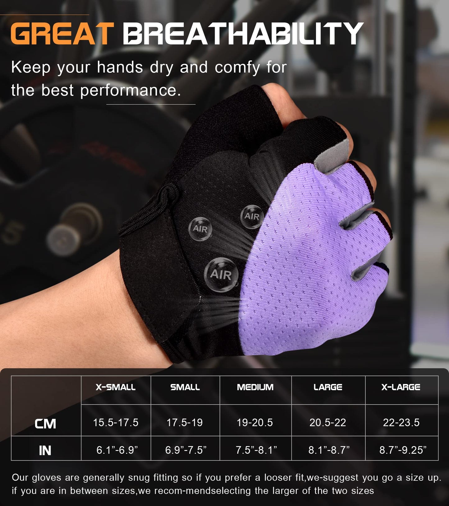 Fingerless Breathable Workout Gloves for Weightlifting, Cycling, and Fitness Training