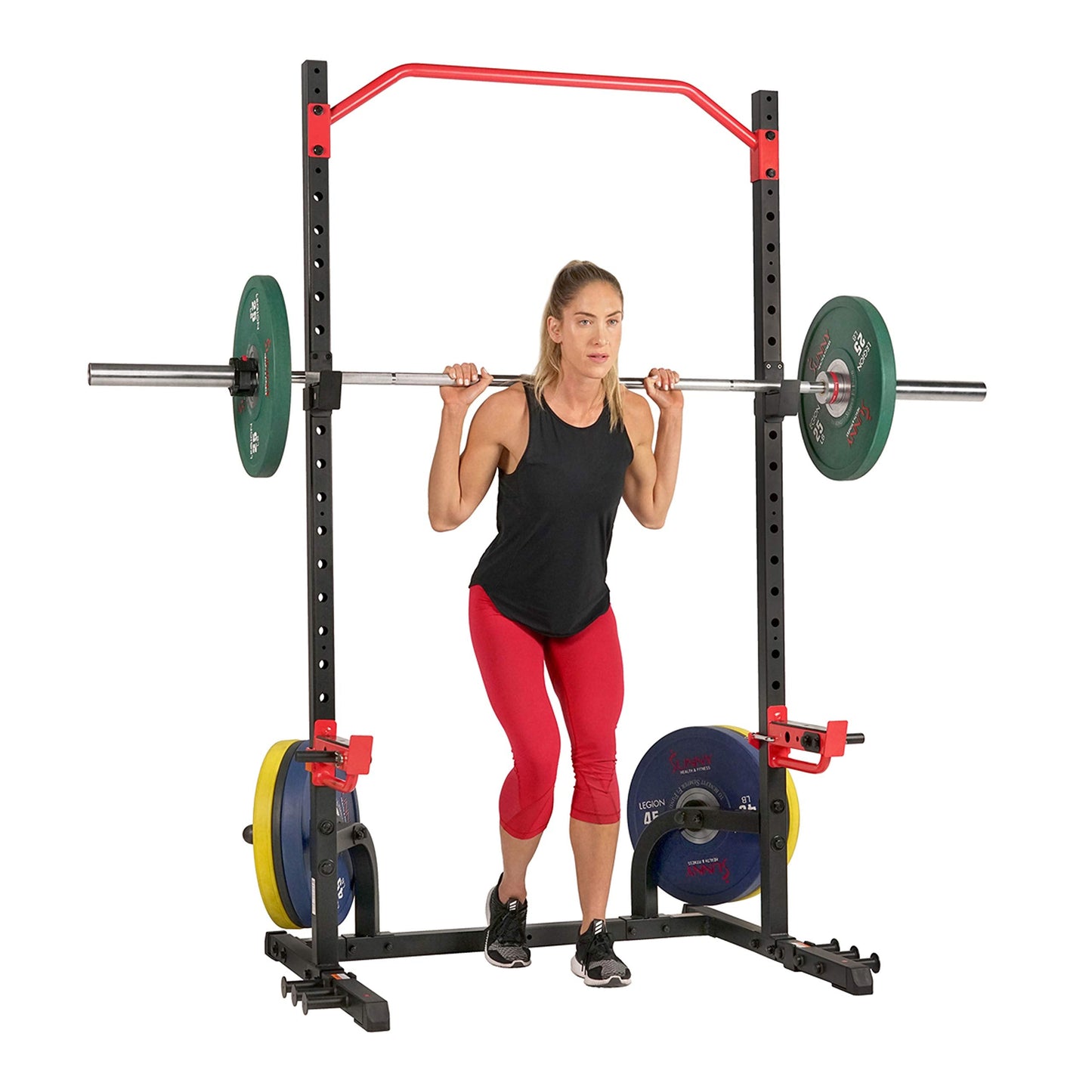 Adjustable Multi-Function Squat Rack – Barbell Rack for Weight Lifting, Home Gym Workouts, Bench Press, Supports Up to 690 lbs