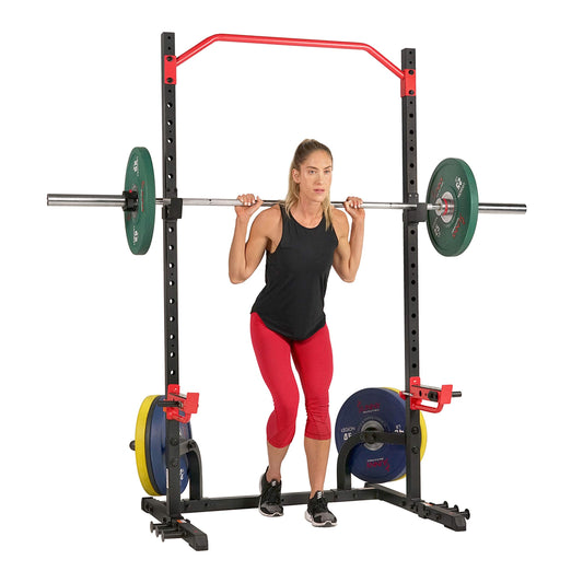 Adjustable Multi-Function Squat Rack – Barbell Rack for Weight Lifting, Home Gym Workouts, Bench Press, Supports Up to 690 lbs