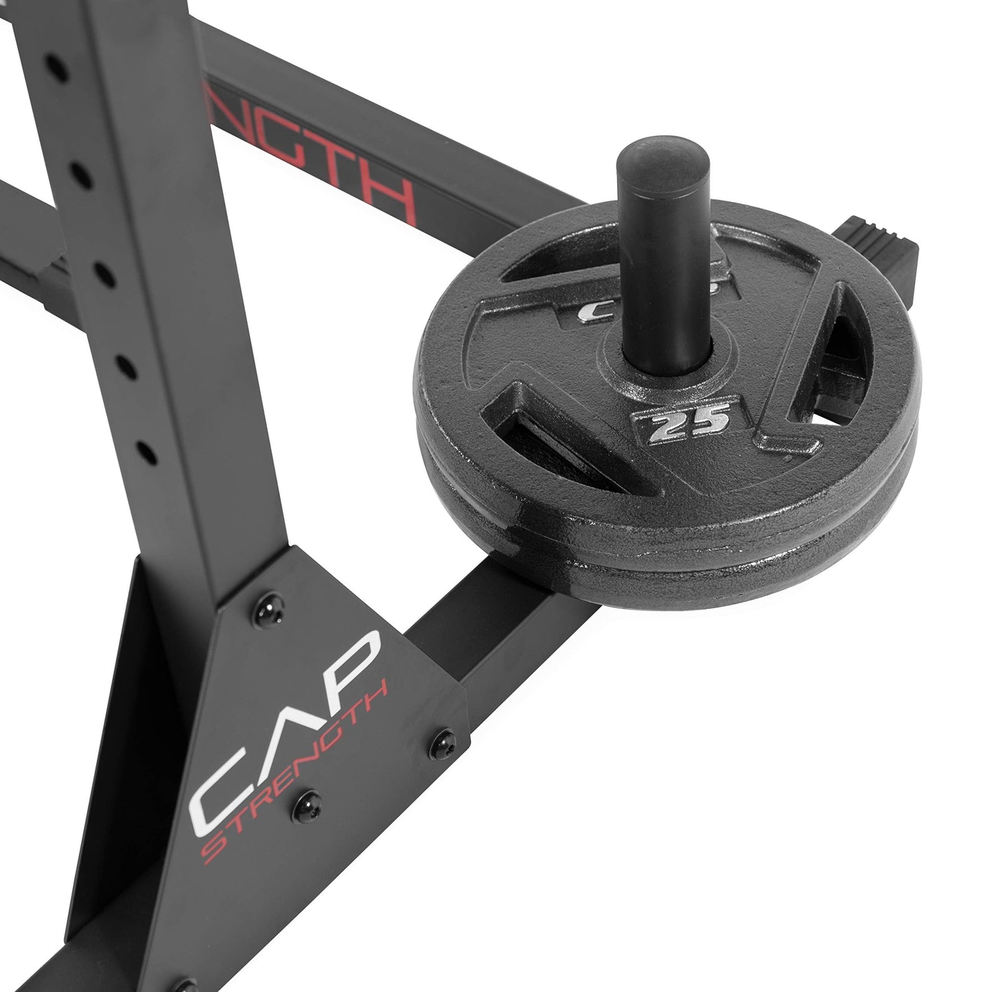 CAP Barbell Power Rack with Attachments – Adjustable Strength Training Rack for Home Gym Workouts
