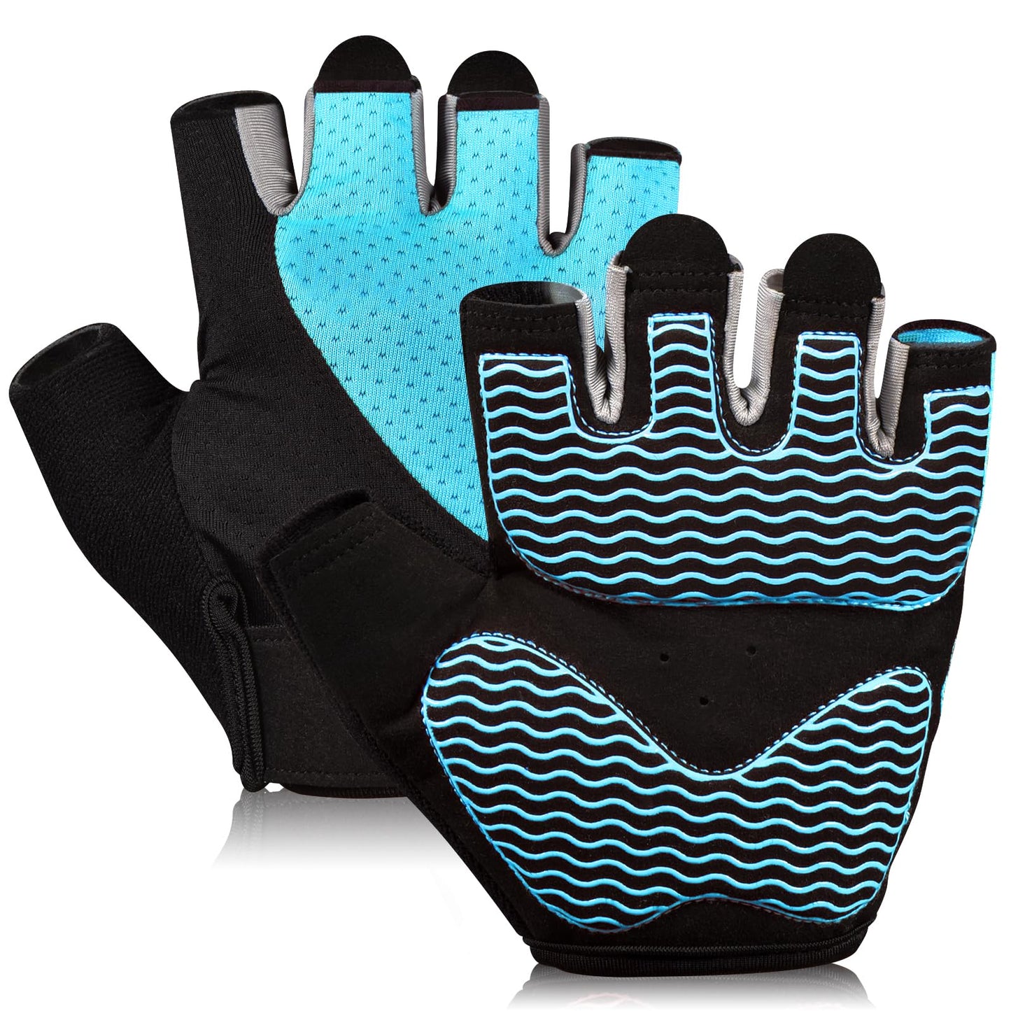 Fingerless Breathable Workout Gloves for Weightlifting, Cycling, and Gym Training