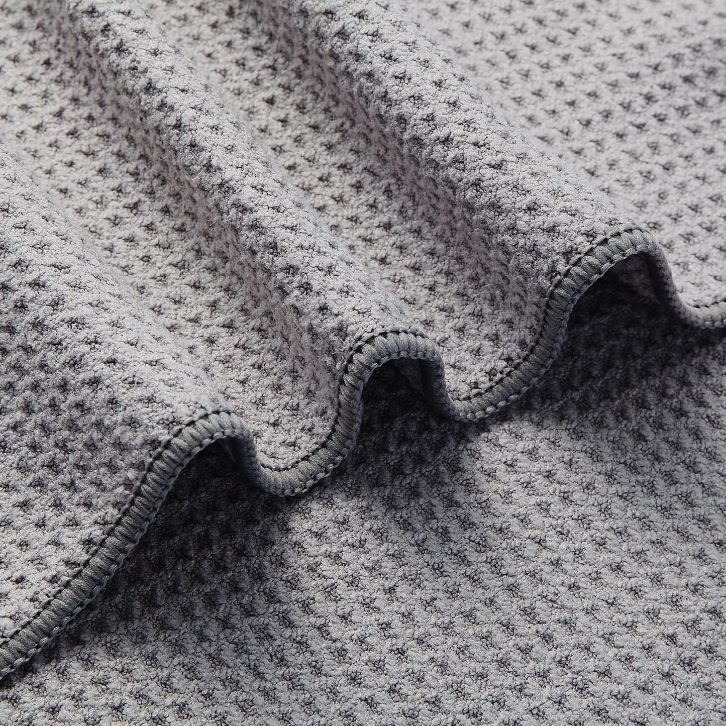 Microfiber Gym Towel Set (3 Pack, Pure Grey) – Super Soft, Quick-Drying, and Highly Absorbent Towels for Men & Women – Perfect for Fitness, Yoga, Cycling, and Swimming